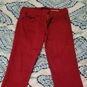 Red skinny Jean's